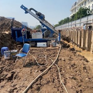 khoan neo tường cừ larsen dự án The senique